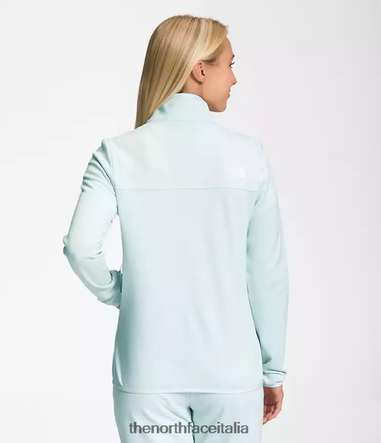 The North Face vestiario 460N8D379 lucernario blu erica bianca donne canyonlands con cerniera intera