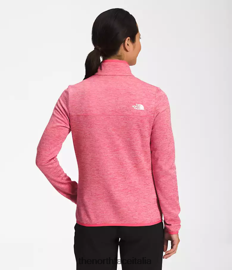 The North Face vestiario 460N8D380 erica bianca rosa cosmo donne canyonlands con cerniera intera