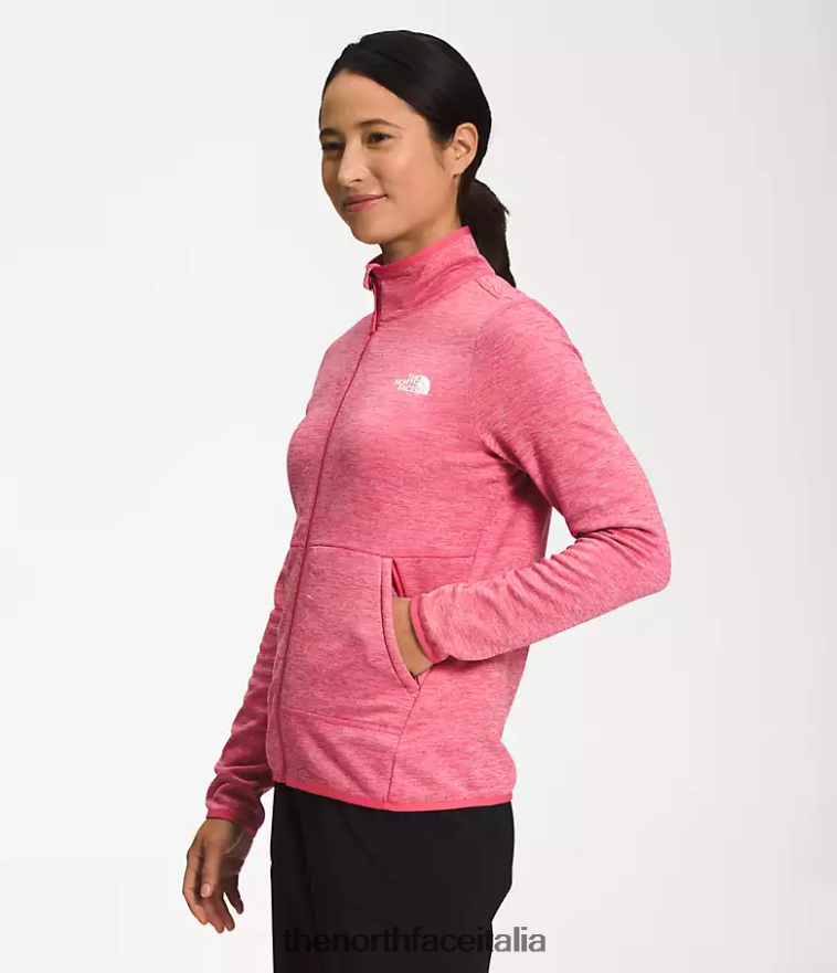 The North Face vestiario 460N8D380 erica bianca rosa cosmo donne canyonlands con cerniera intera