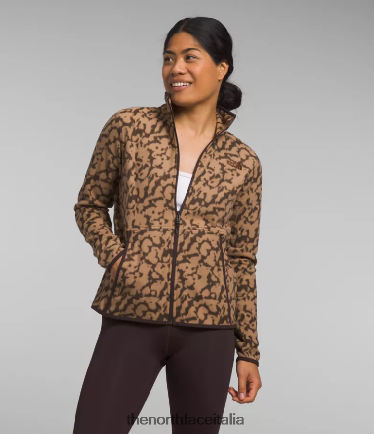 The North Face vestiario 460N8D442 stampa grafica colorante burro di mandorle donne giacca alpina polartec 100 - Clicca l'immagine per chiudere
