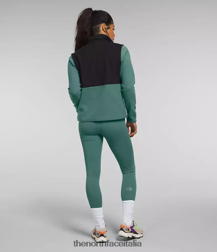 The North Face vestiario 460N8D443 salvia scuro/tnf nero donne giacca alpina polartec 100