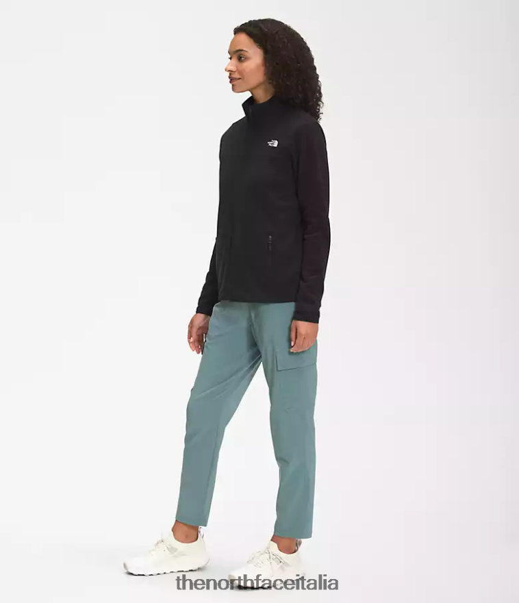 The North Face vestiario 460N8D618 grazie nero donne Giacca TKA Glacier con cerniera intera