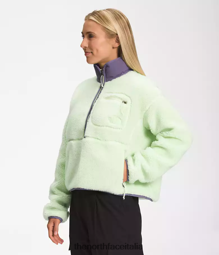 The North Face vestiario 460N8D805 crema lime/ardesia lunare donne pullover a pelo estremo