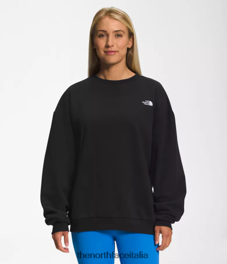 The North Face vestiario 460N8D808 grazie nero donne Girocollo in pile infeltrito