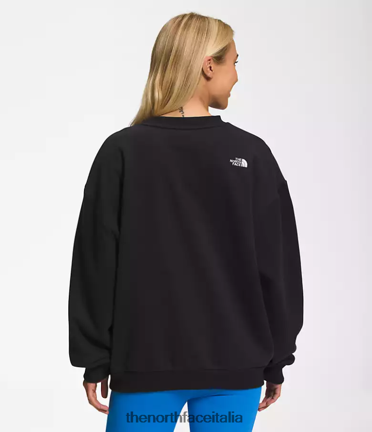 The North Face vestiario 460N8D808 grazie nero donne Girocollo in pile infeltrito
