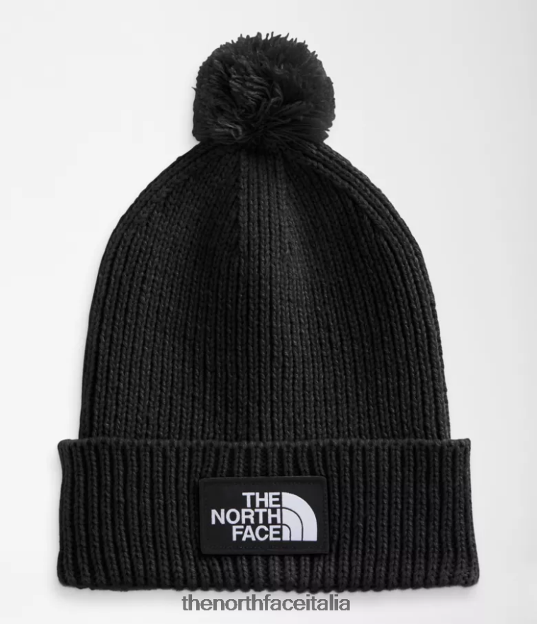 The North Face accessorio 460N8D1082 grazie nero unisex Berretto con pompon con logo tnf