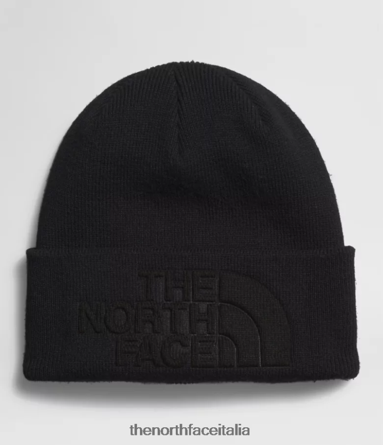 The North Face accessorio 460N8D1139 grazie nero unisex berretto urbano in rilievo