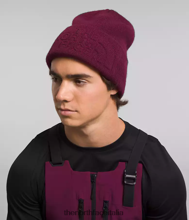 The North Face accessorio 460N8D1140 boysenberry unisex berretto urbano in rilievo