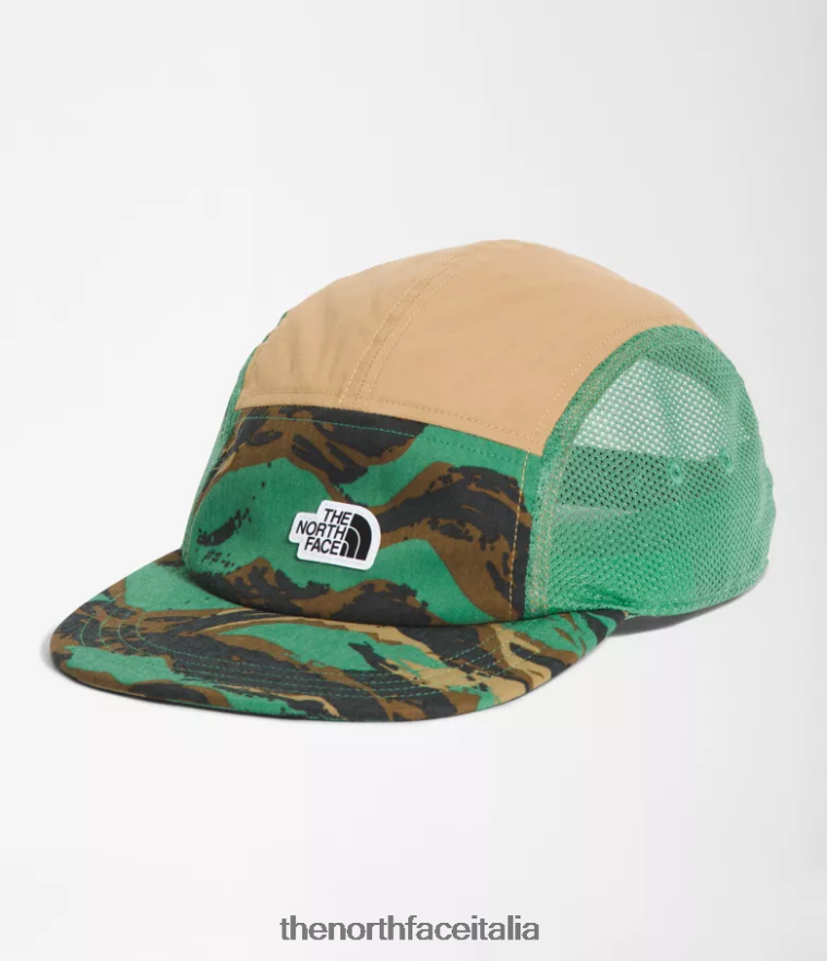 The North Face accessorio 460N8D1223 stampa mimetica verniciata verde erba profonda unisex cappello da campo di classe v