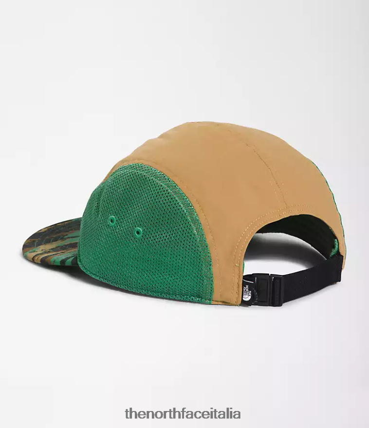 The North Face accessorio 460N8D1223 stampa mimetica verniciata verde erba profonda unisex cappello da campo di classe v