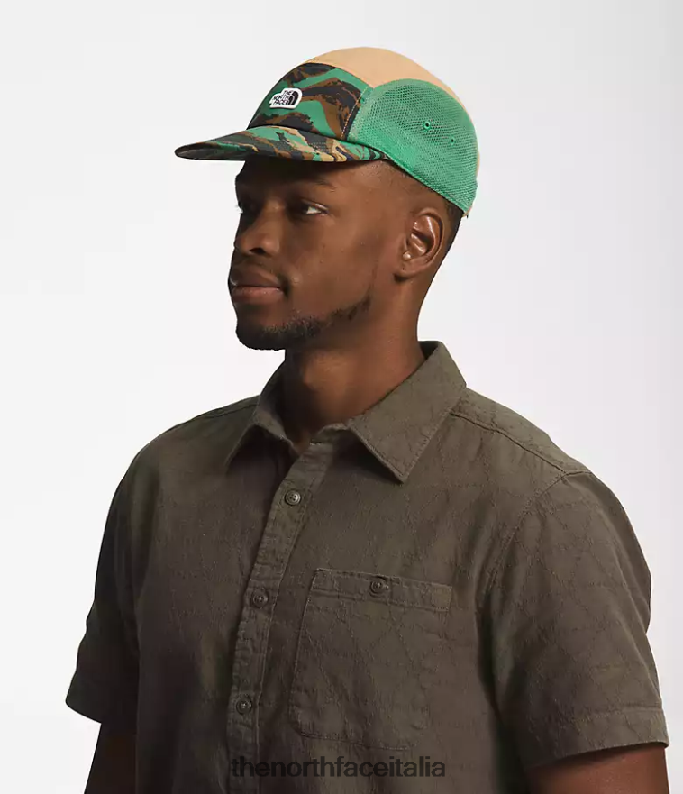 The North Face accessorio 460N8D1223 stampa mimetica verniciata verde erba profonda unisex cappello da campo di classe v