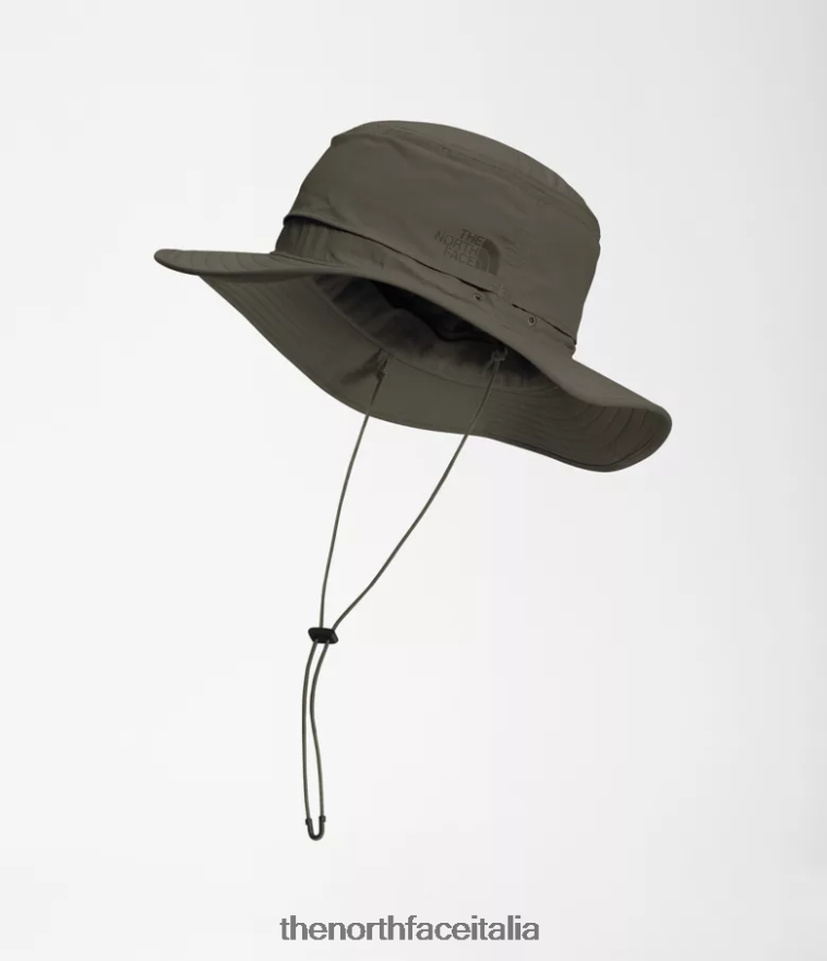 The North Face accessorio 460N8D231 nuovo verde tortora unisex cappello a tesa della brezza dell'orizzonte