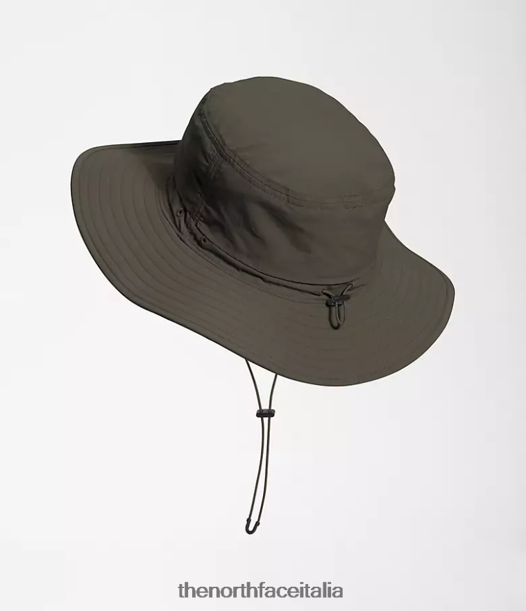 The North Face accessorio 460N8D231 nuovo verde tortora unisex cappello a tesa della brezza dell'orizzonte