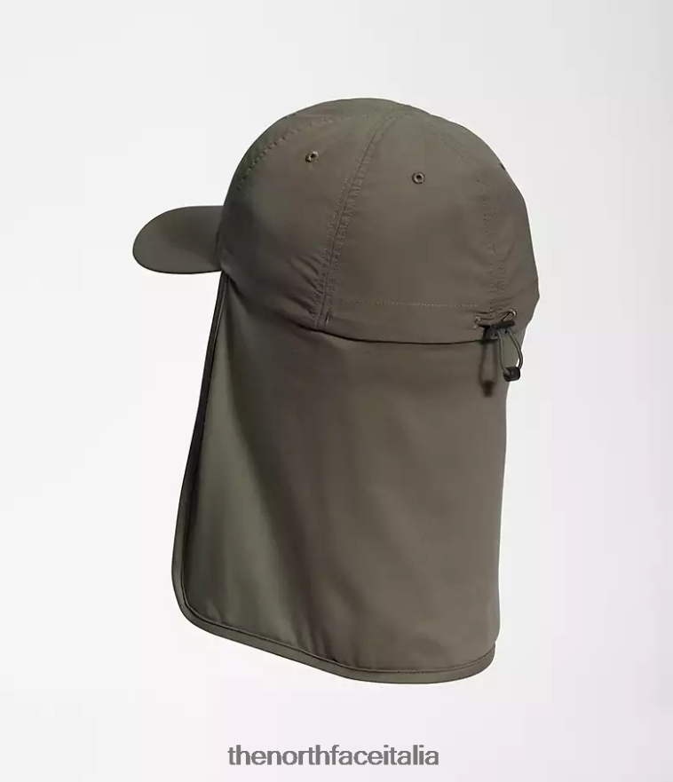 The North Face accessorio 460N8D367 nuovo verde tortora unisex cappello parasole orizzonte