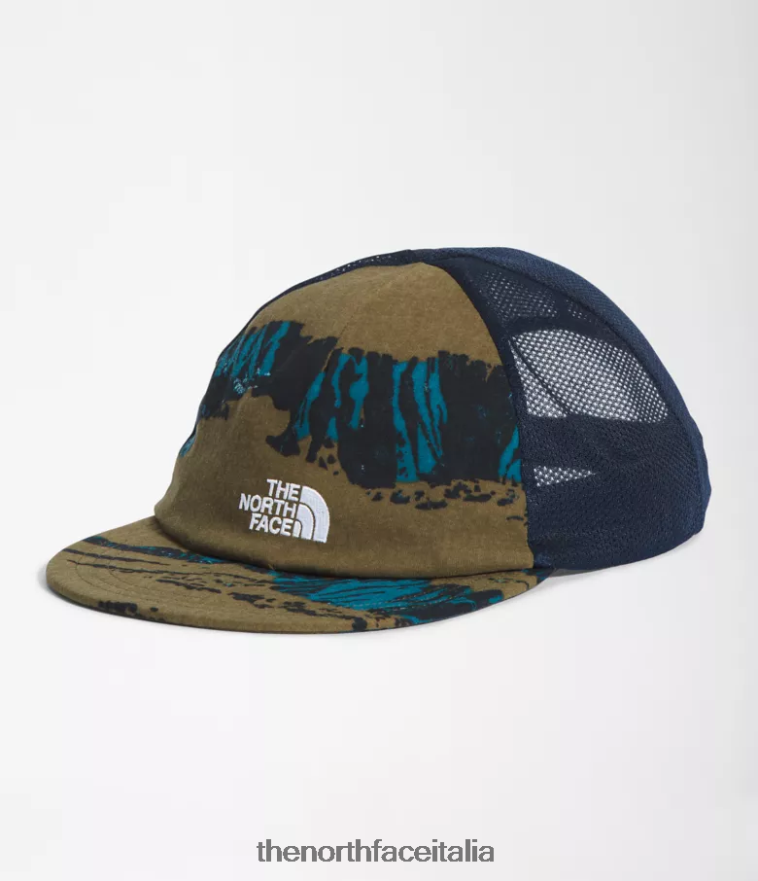The North Face accessorio 460N8D42 stampa mimetica militare del burrone di ulivi unisex berretto da camionista di classe v