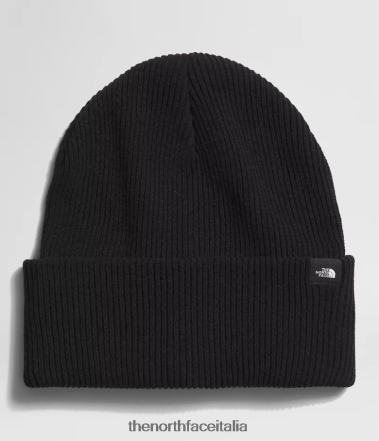 The North Face accessorio 460N8D559 grazie nero unisex berretto con polsini urbani