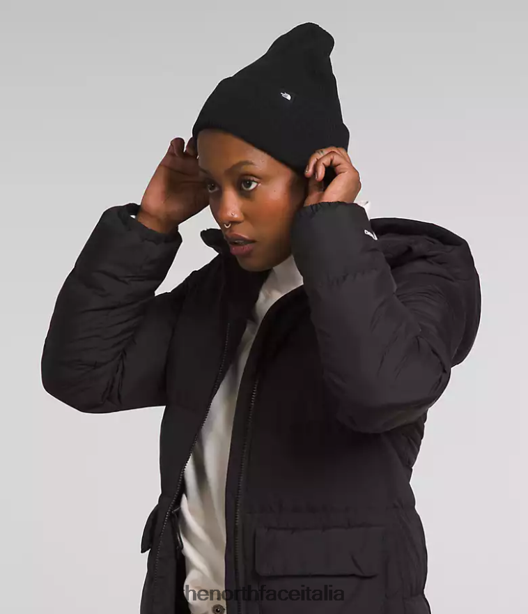 The North Face accessorio 460N8D559 grazie nero unisex berretto con polsini urbani