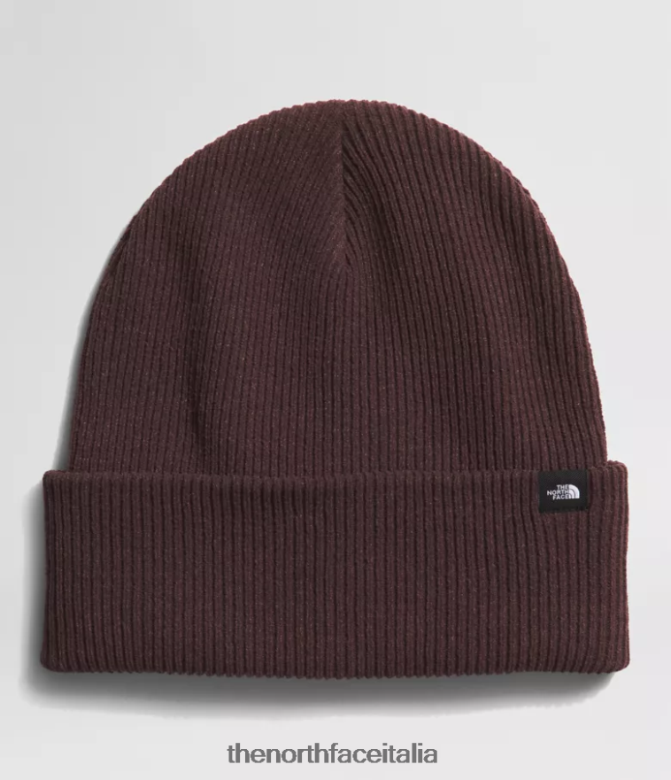 The North Face accessorio 460N8D562 marrone carbone unisex berretto con polsini urbani