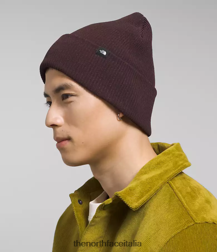 The North Face accessorio 460N8D562 marrone carbone unisex berretto con polsini urbani
