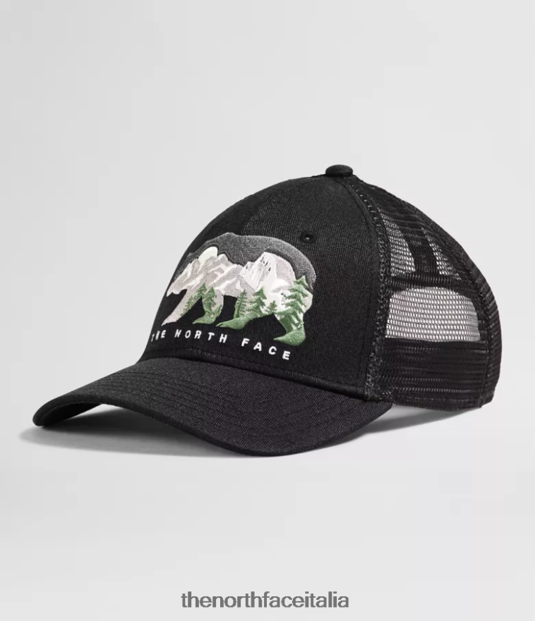 The North Face accessorio 460N8D614 grafica tnf nera/orso unisex camionista di fango ricamato