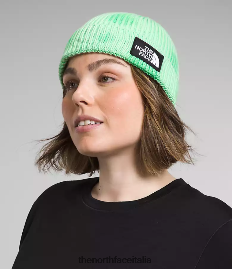 The North Face accessorio 460N8D795 verde clorofilla unisex Berretto con logo tie-dye