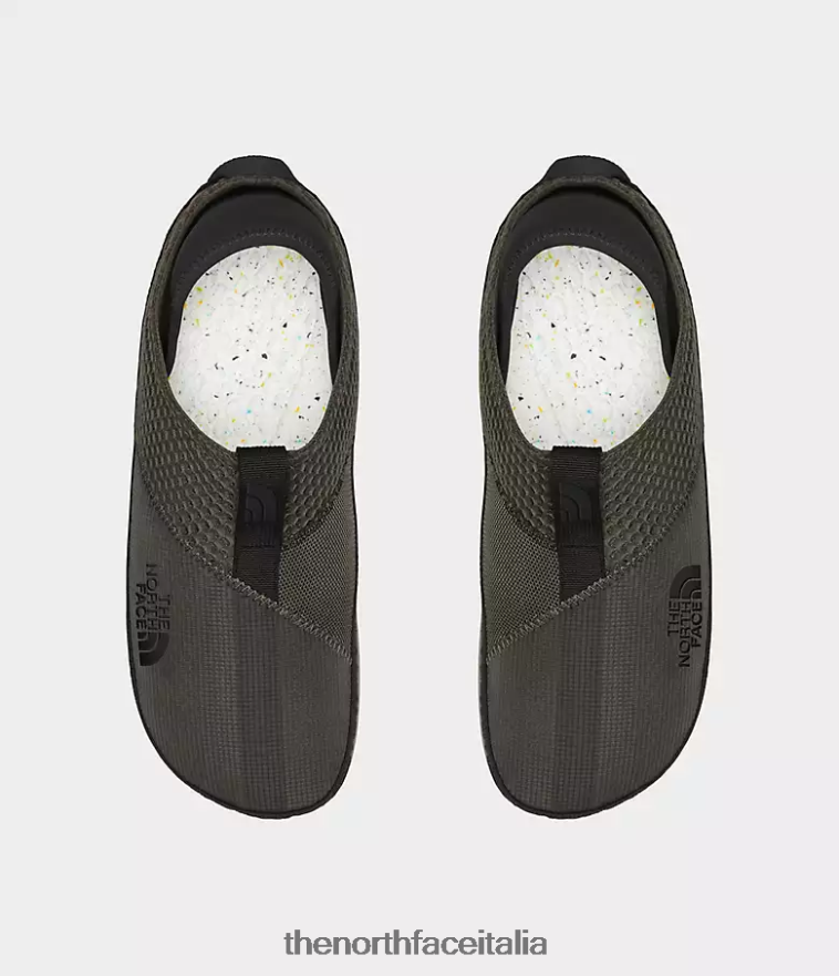 The North Face calzature 460N8D423 nuovo verde tortora/tnf nero unisex muli del campo base