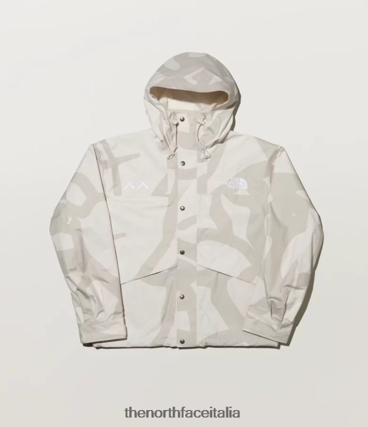 The North Face vestiario 460N8D52 kw moonlight avorio 86 mtn stampa unisex Giacca da montagna tnf x kaws retrò del 1986