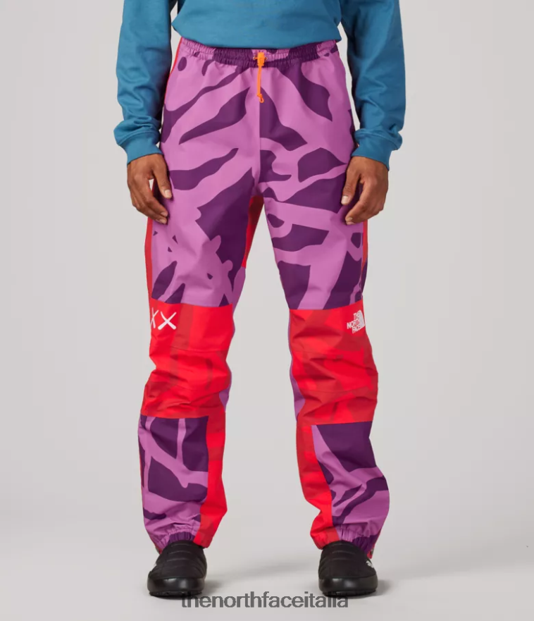 The North Face vestiario 460N8D607 kw pamplona viola mtn stampa leggera unisex Pantaloni leggeri da montagna tnf x kaws