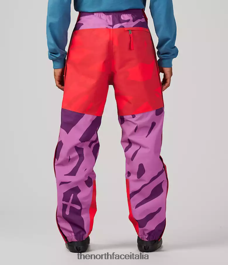 The North Face vestiario 460N8D607 kw pamplona viola mtn stampa leggera unisex Pantaloni leggeri da montagna tnf x kaws
