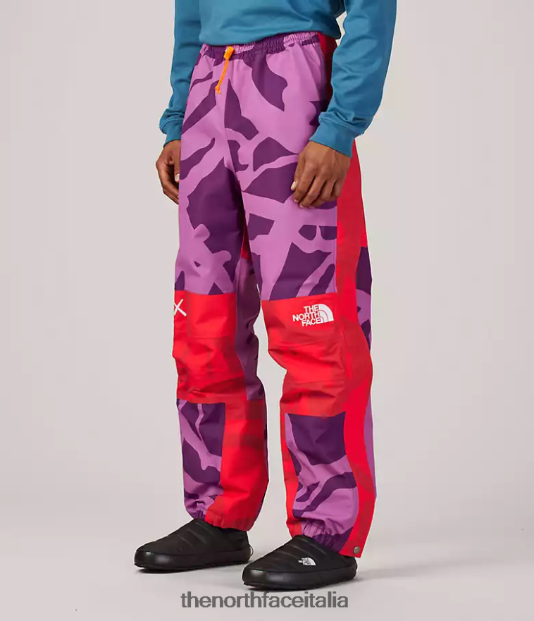 The North Face vestiario 460N8D607 kw pamplona viola mtn stampa leggera unisex Pantaloni leggeri da montagna tnf x kaws