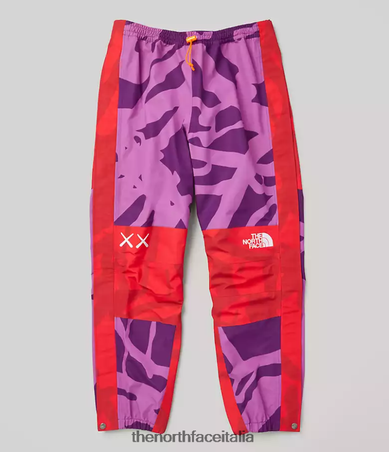 The North Face vestiario 460N8D607 kw pamplona viola mtn stampa leggera unisex Pantaloni leggeri da montagna tnf x kaws