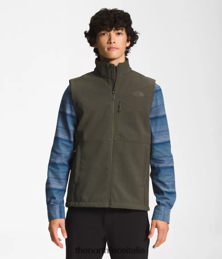The North Face vestiario 460N8D201 nuova erica scura verde tortora uomini giubbotto bionico apex