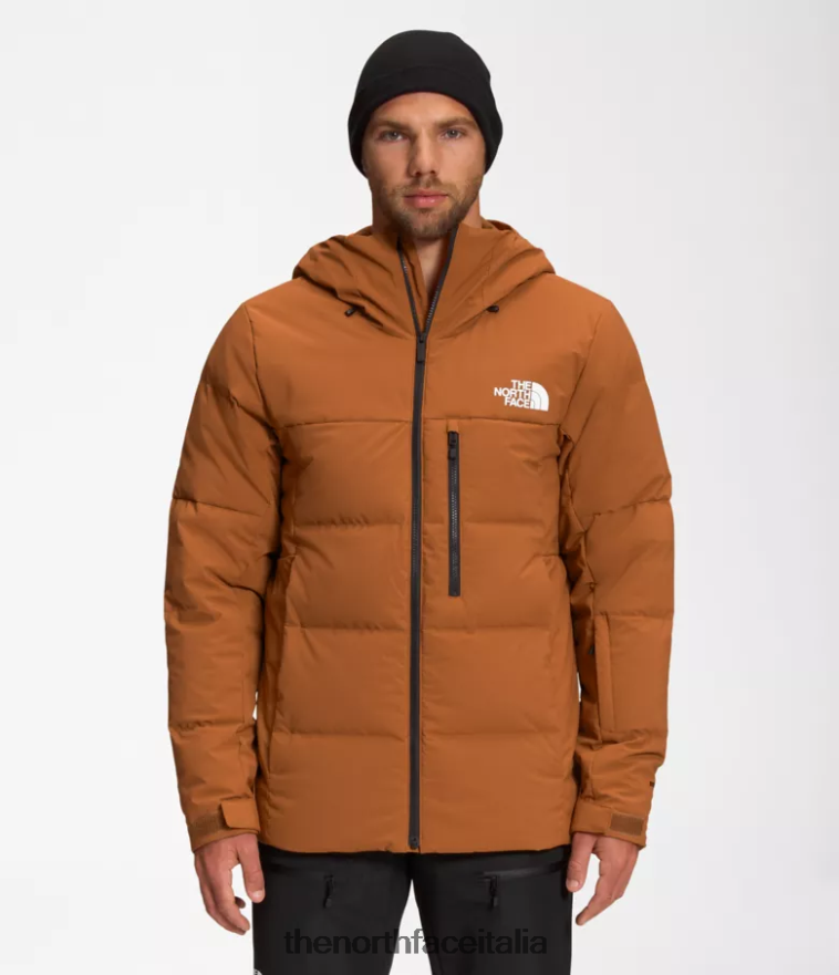 The North Face vestiario 460N8D1035 pelle marrone uomini piumino corefire