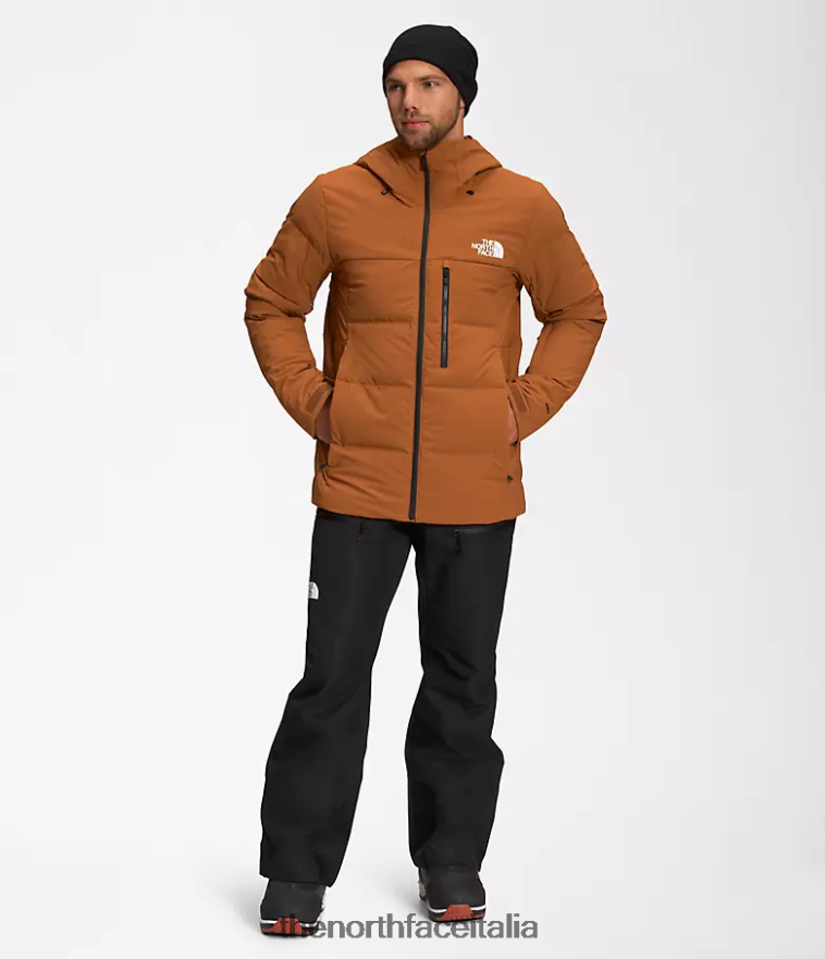 The North Face vestiario 460N8D1035 pelle marrone uomini piumino corefire