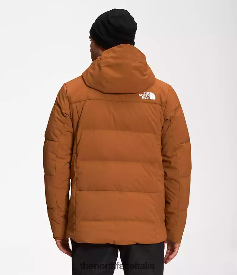The North Face vestiario 460N8D1035 pelle marrone uomini piumino corefire