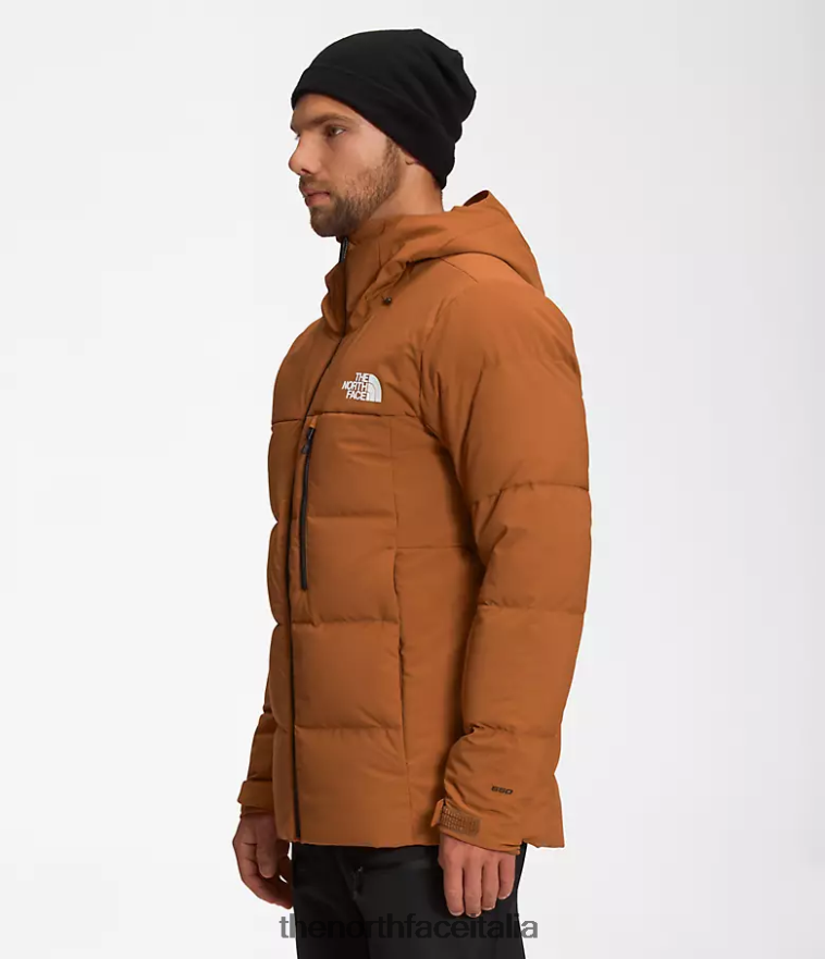 The North Face vestiario 460N8D1035 pelle marrone uomini piumino corefire