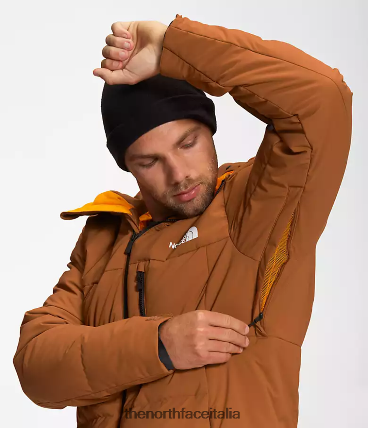 The North Face vestiario 460N8D1035 pelle marrone uomini piumino corefire