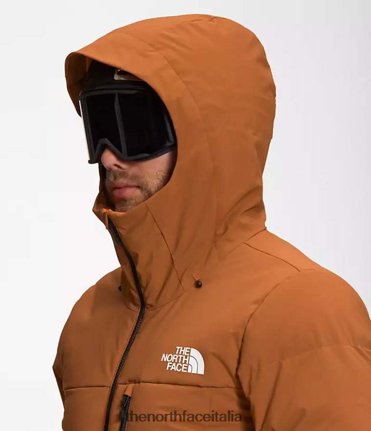 The North Face vestiario 460N8D1035 pelle marrone uomini piumino corefire