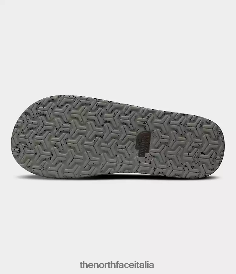 The North Face calzature 460N8D497 verde agave/tnf nero uomini infradito da campo base ii