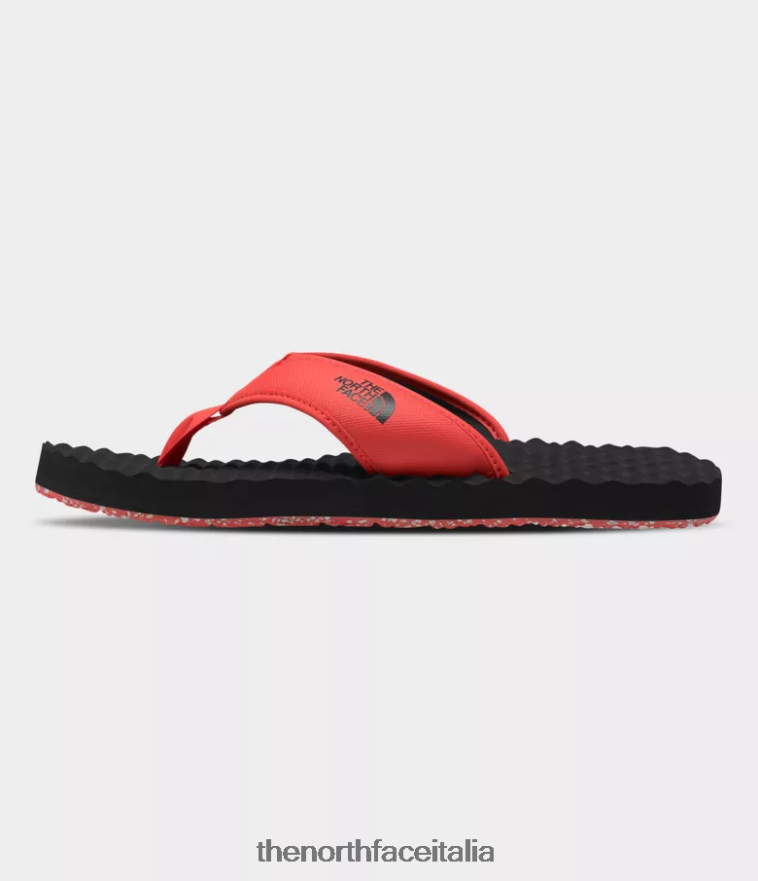 The North Face calzature 460N8D498 tnf nero/arancione retrò uomini infradito da campo base ii