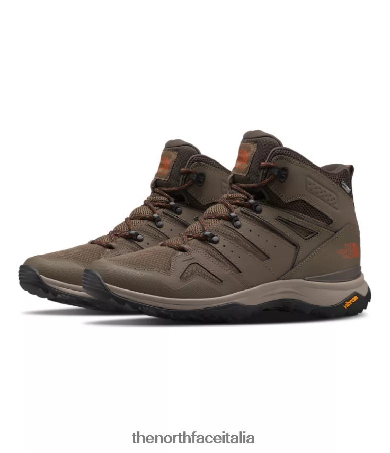 The North Face calzature 460N8D1218 bipartisan marrone/marrone caffè uomini stivali hedgehog fastpack ii mid wp