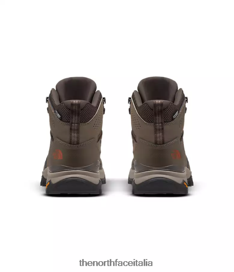 The North Face calzature 460N8D1218 bipartisan marrone/marrone caffè uomini stivali hedgehog fastpack ii mid wp