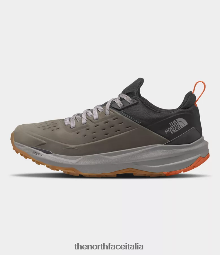 The North Face calzature 460N8D500 nuovo verde tortora/grigio asfalto uomini Vectiv exploris 2 scarpe in pelle futurelight