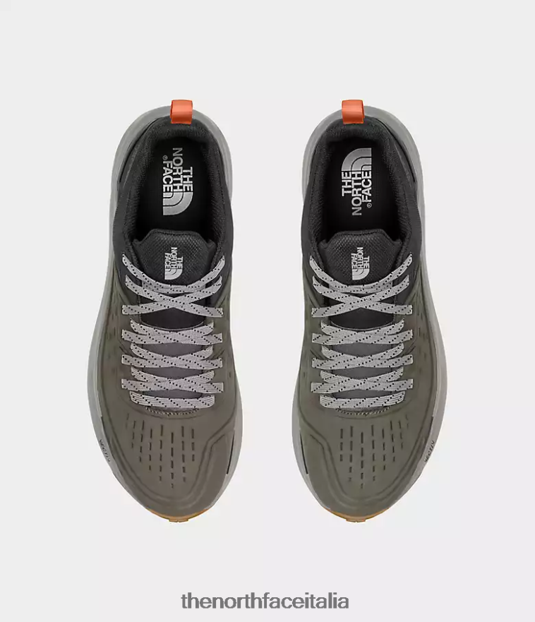 The North Face calzature 460N8D500 nuovo verde tortora/grigio asfalto uomini Vectiv exploris 2 scarpe in pelle futurelight