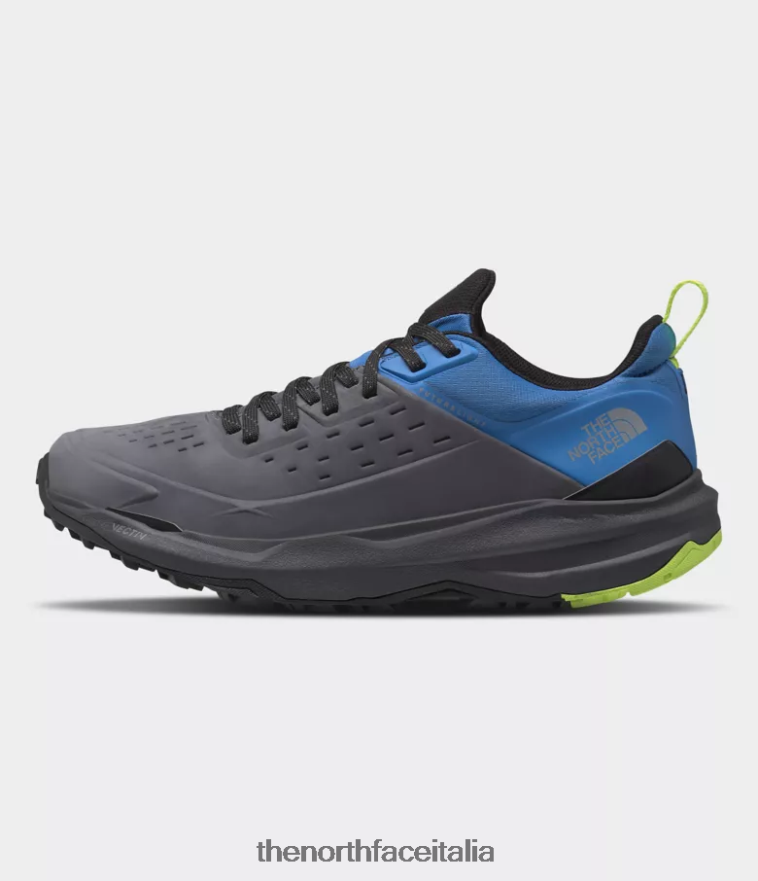 The North Face calzature 460N8D502 Grigio vanadis/blu super sonico uomini Vectiv exploris 2 scarpe in pelle futurelight