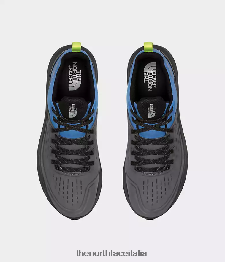 The North Face calzature 460N8D502 Grigio vanadis/blu super sonico uomini Vectiv exploris 2 scarpe in pelle futurelight