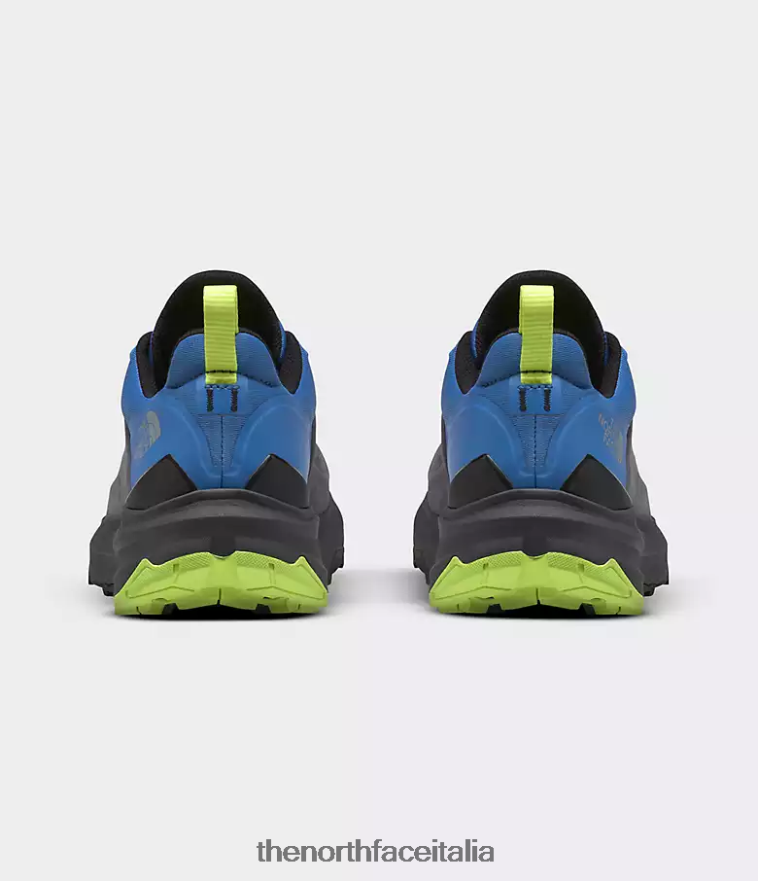 The North Face calzature 460N8D502 Grigio vanadis/blu super sonico uomini Vectiv exploris 2 scarpe in pelle futurelight
