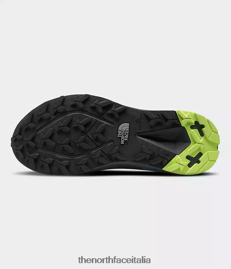 The North Face calzature 460N8D502 Grigio vanadis/blu super sonico uomini Vectiv exploris 2 scarpe in pelle futurelight