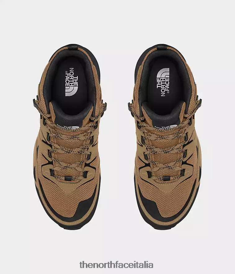 The North Face calzature 460N8D836 marrone utilitario/tnf nero uomini stivali impermeabili hedgehog 3 medi