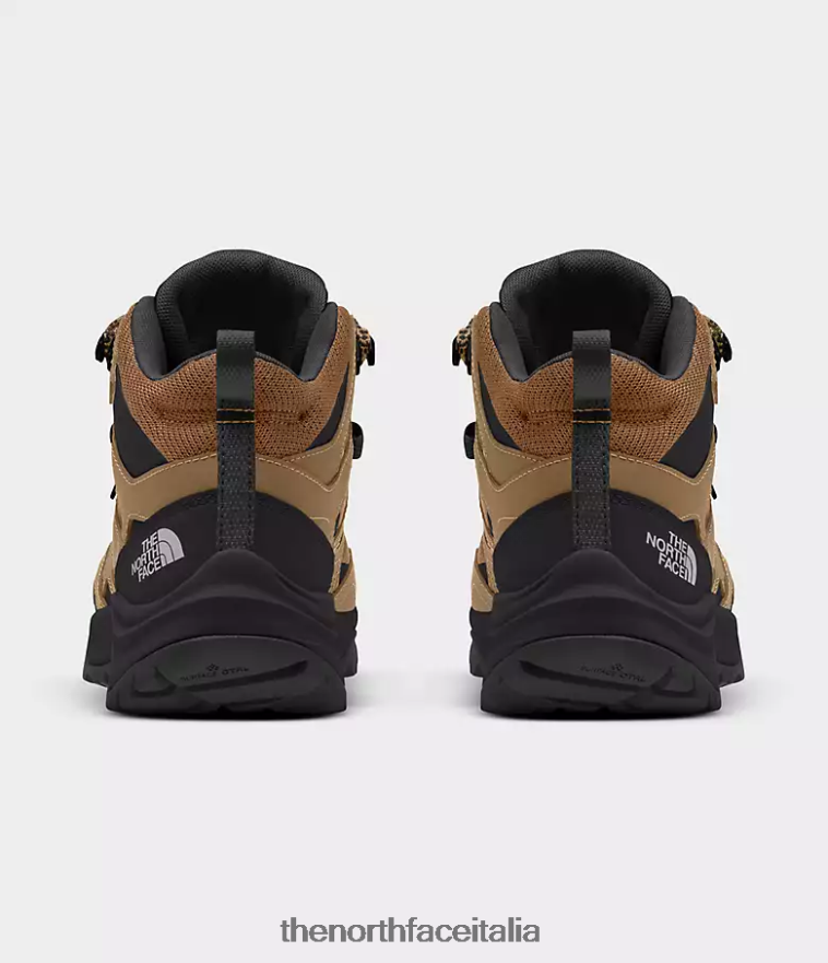The North Face calzature 460N8D836 marrone utilitario/tnf nero uomini stivali impermeabili hedgehog 3 medi